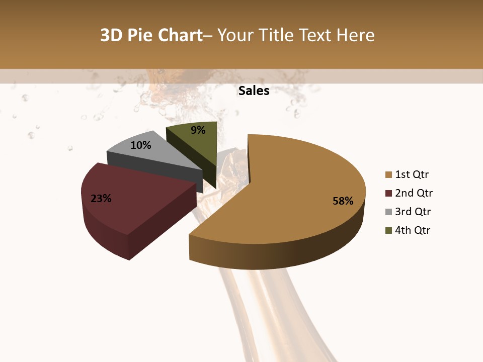 Explosion Wine Drink PowerPoint Template