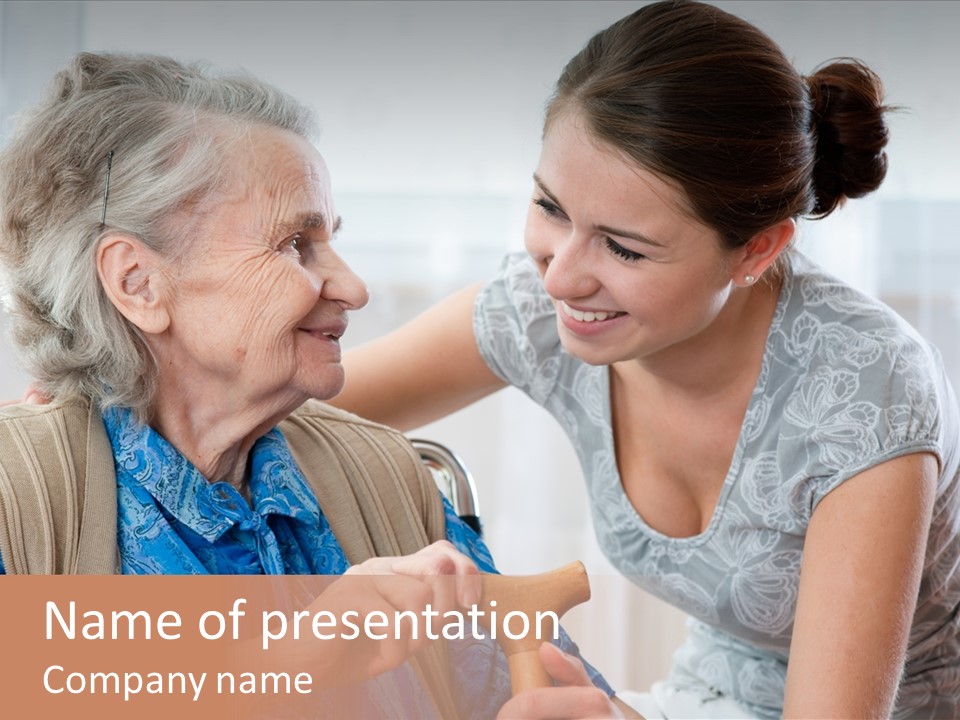 Indoors Old Unwell PowerPoint Template