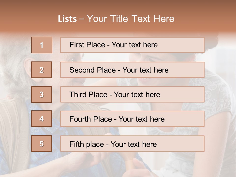 Indoors Old Unwell PowerPoint Template
