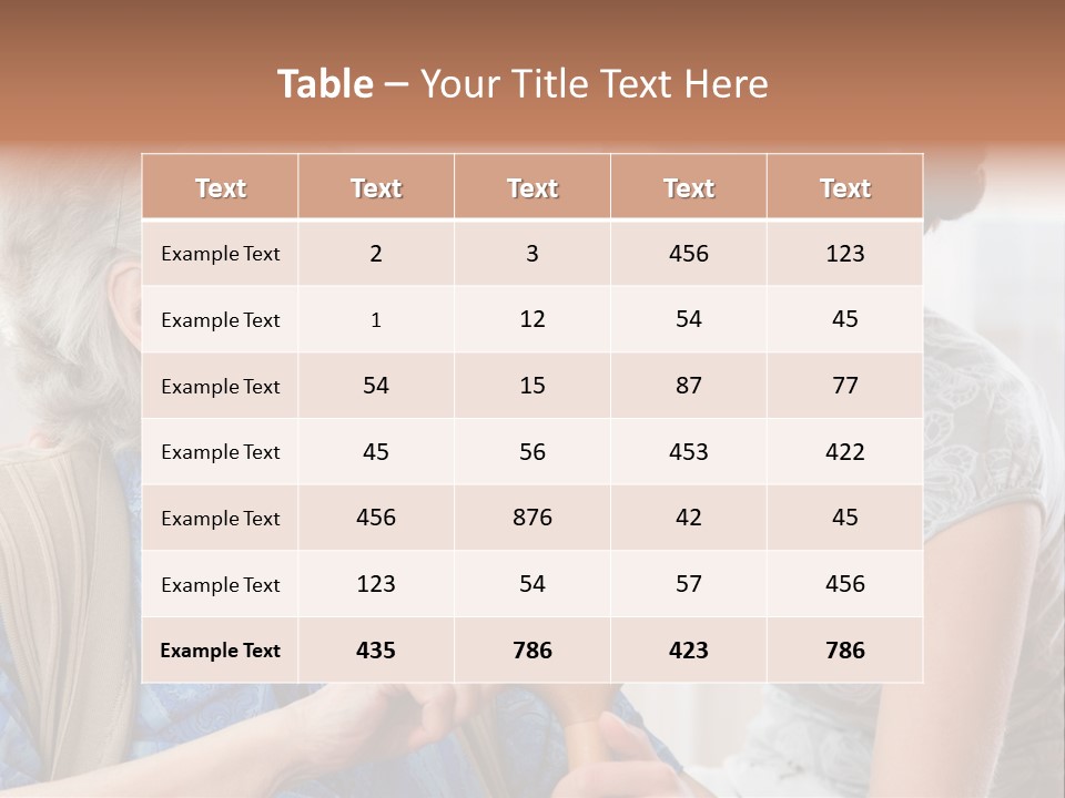 Indoors Old Unwell PowerPoint Template