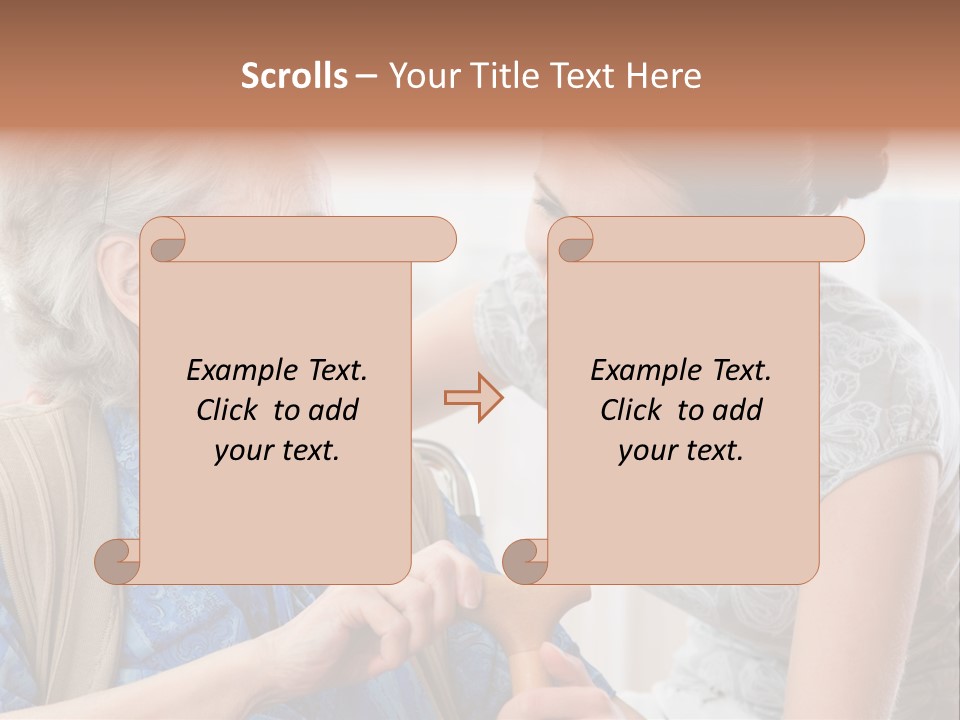 Indoors Old Unwell PowerPoint Template