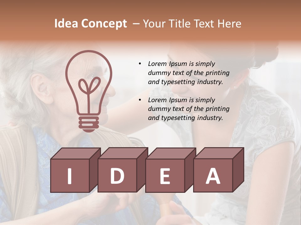 Indoors Old Unwell PowerPoint Template