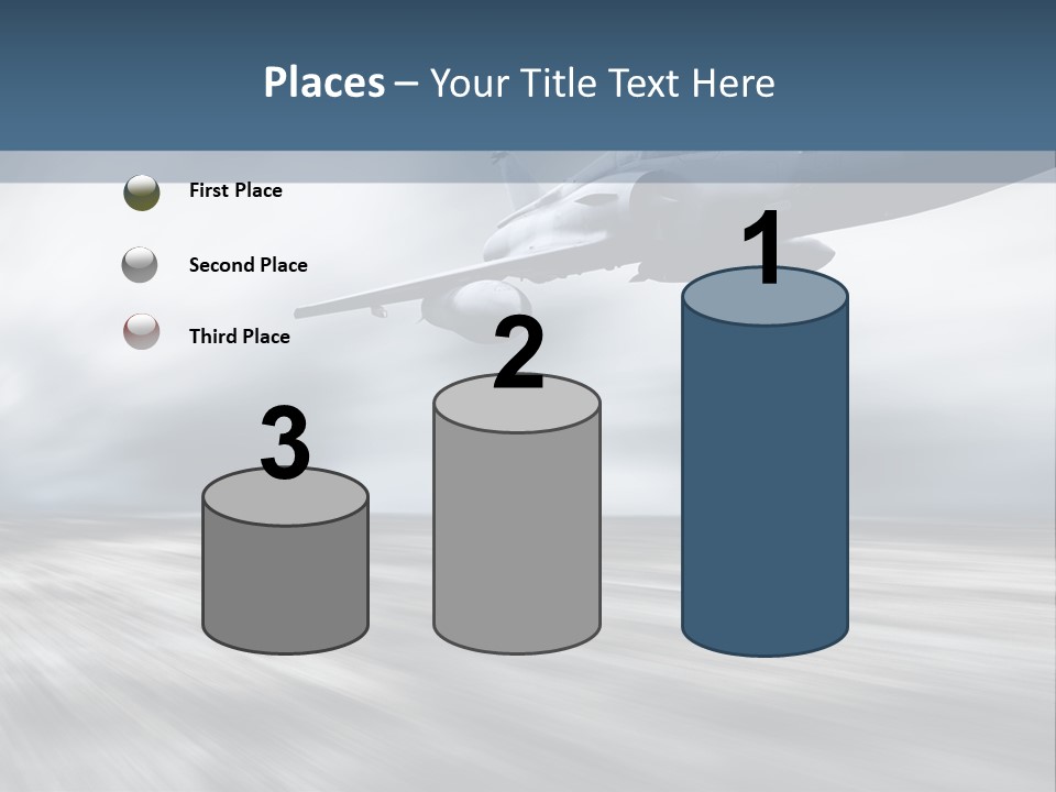 Fly Blue Aerodynamic PowerPoint Template
