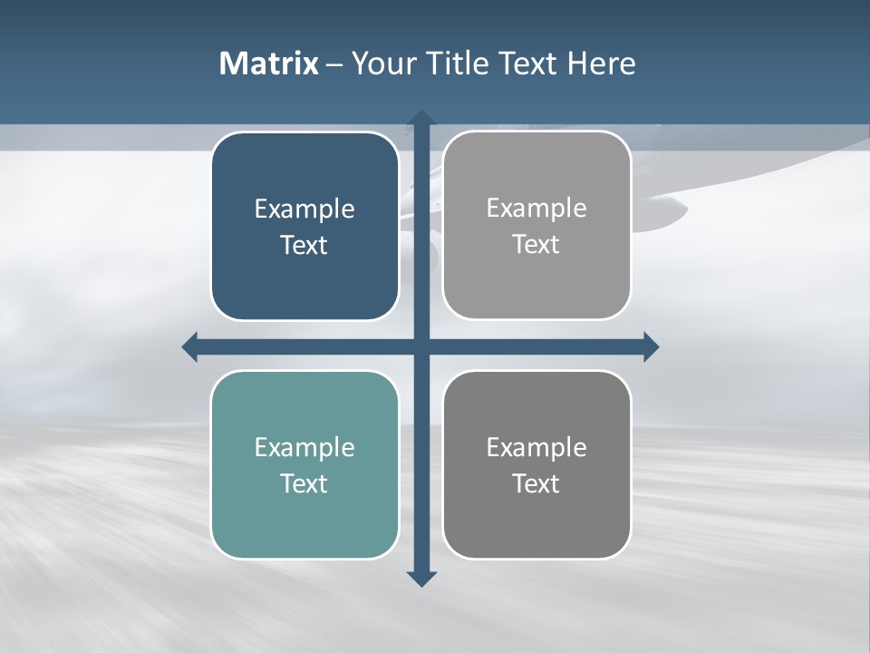 Fly Blue Aerodynamic PowerPoint Template