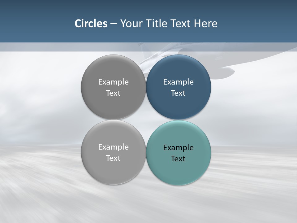 Fly Blue Aerodynamic PowerPoint Template