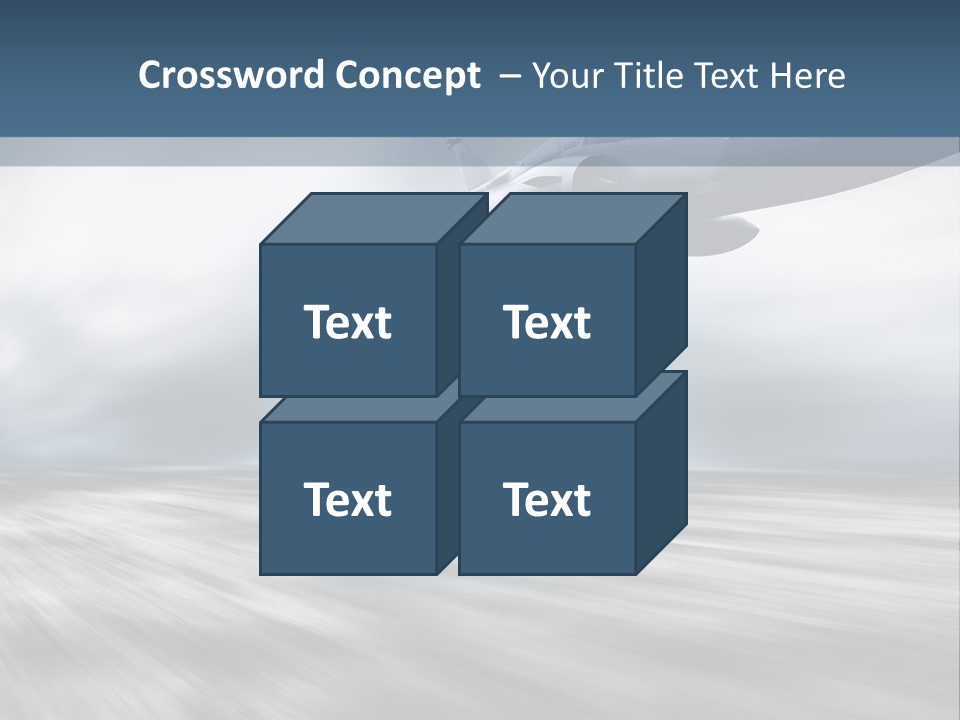 Fly Blue Aerodynamic PowerPoint Template