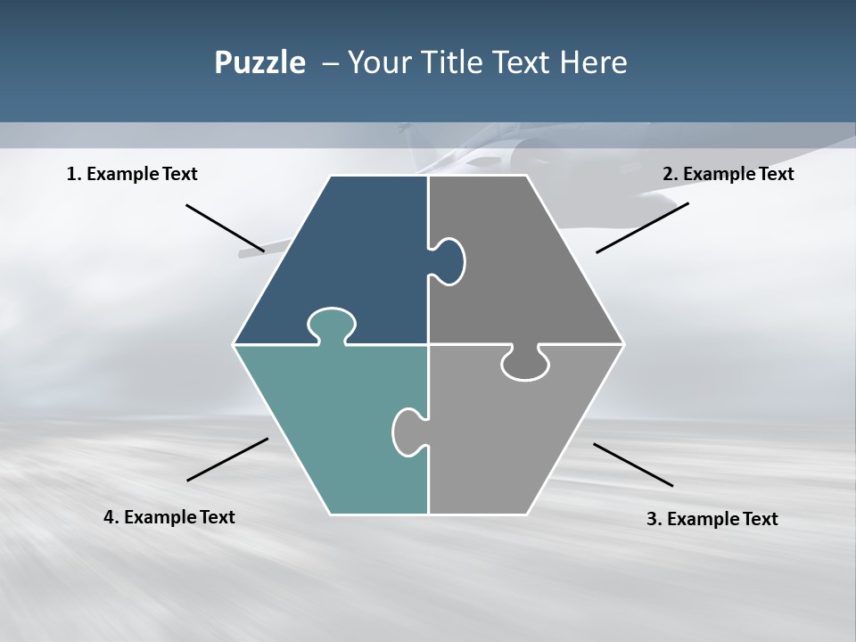 Fly Blue Aerodynamic PowerPoint Template