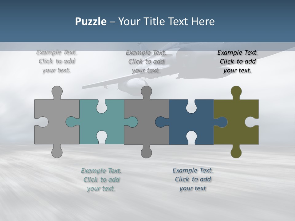 Fly Blue Aerodynamic PowerPoint Template