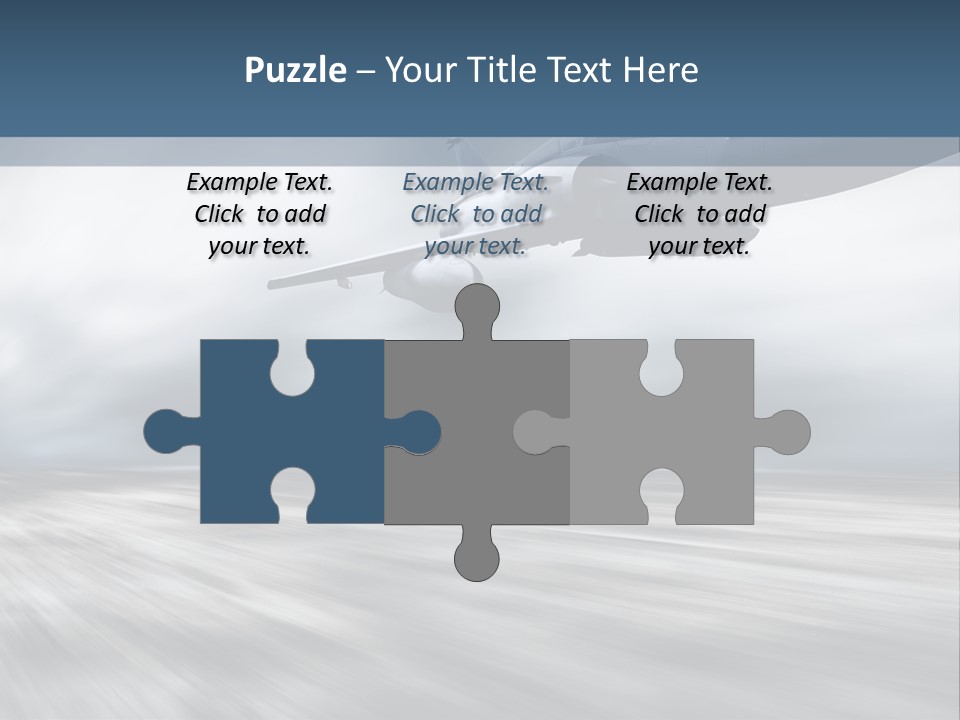 Fly Blue Aerodynamic PowerPoint Template