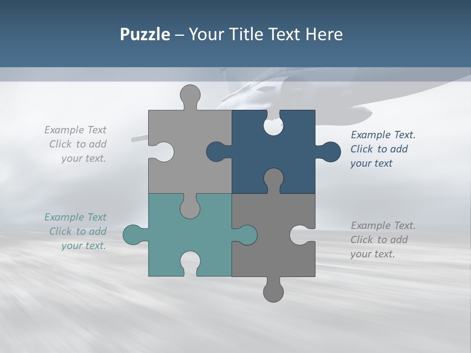 Fly Blue Aerodynamic PowerPoint Template