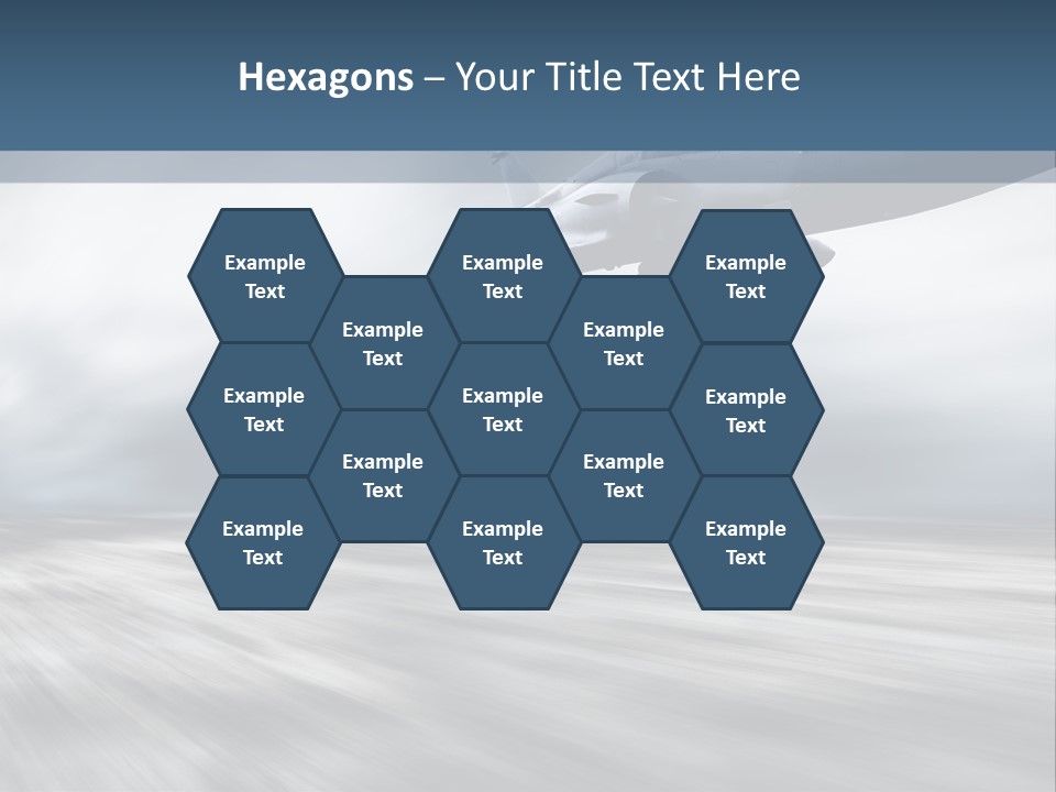 Fly Blue Aerodynamic PowerPoint Template