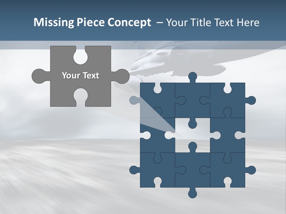 Fly Blue Aerodynamic PowerPoint Template