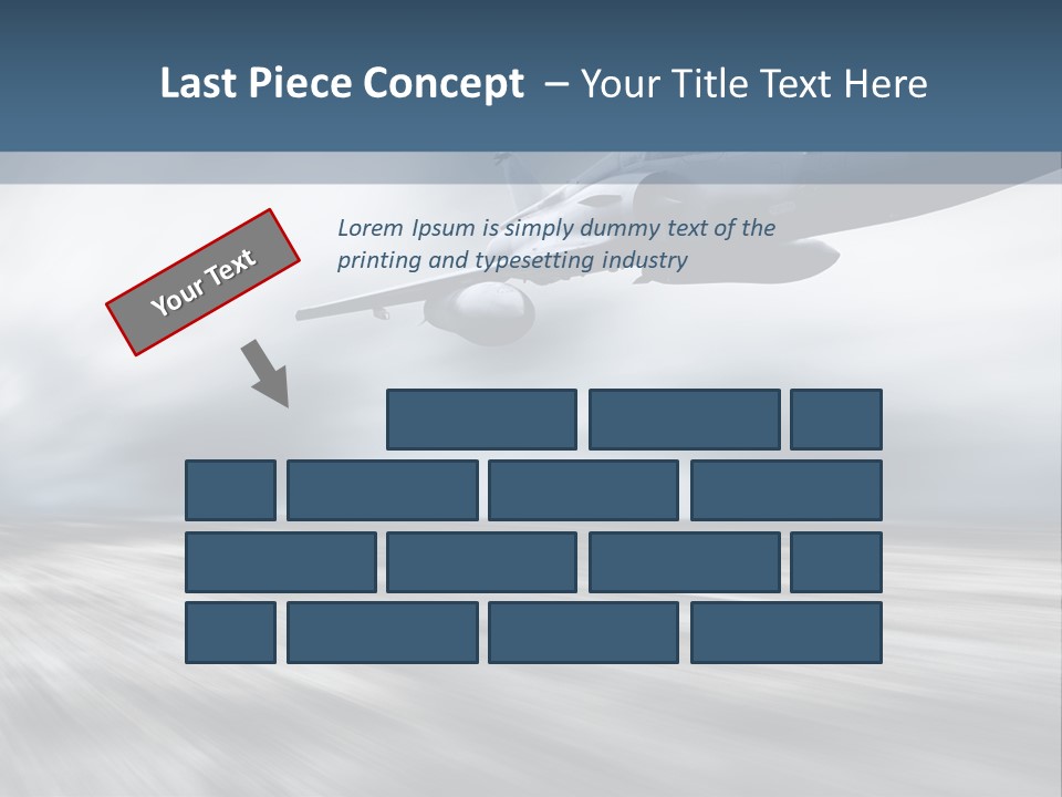 Fly Blue Aerodynamic PowerPoint Template