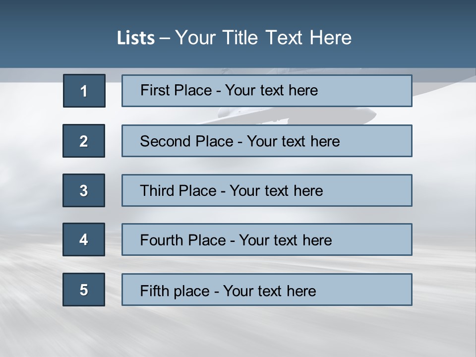 Fly Blue Aerodynamic PowerPoint Template