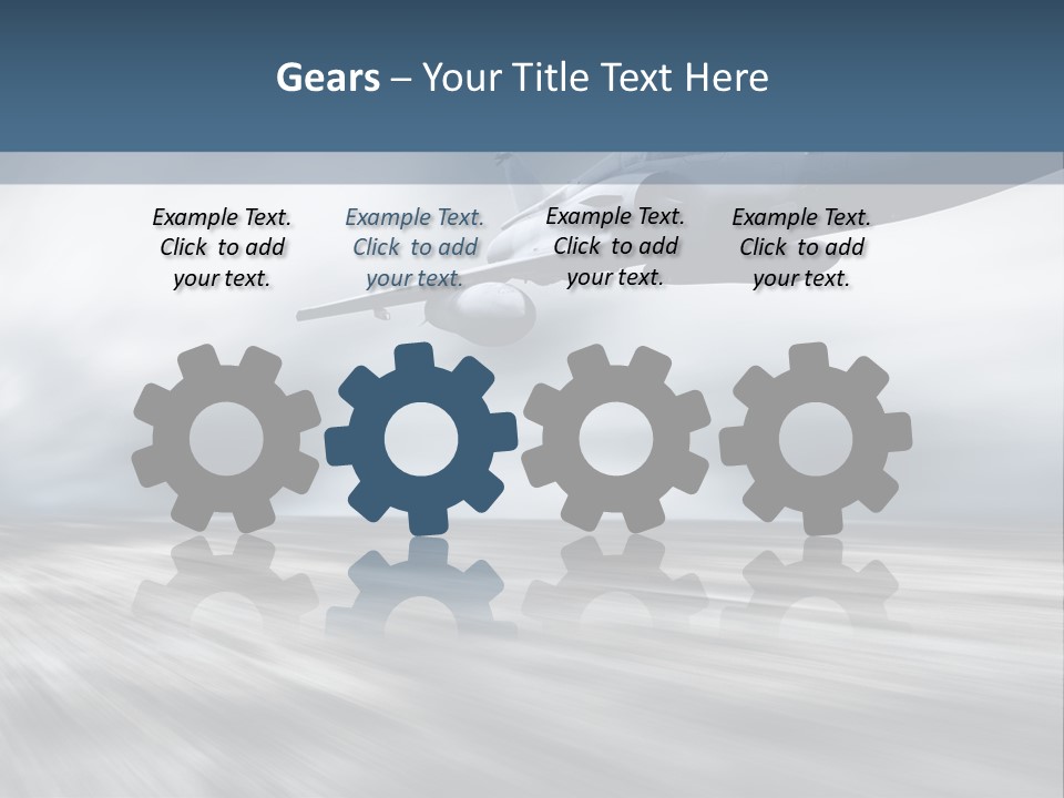 Fly Blue Aerodynamic PowerPoint Template