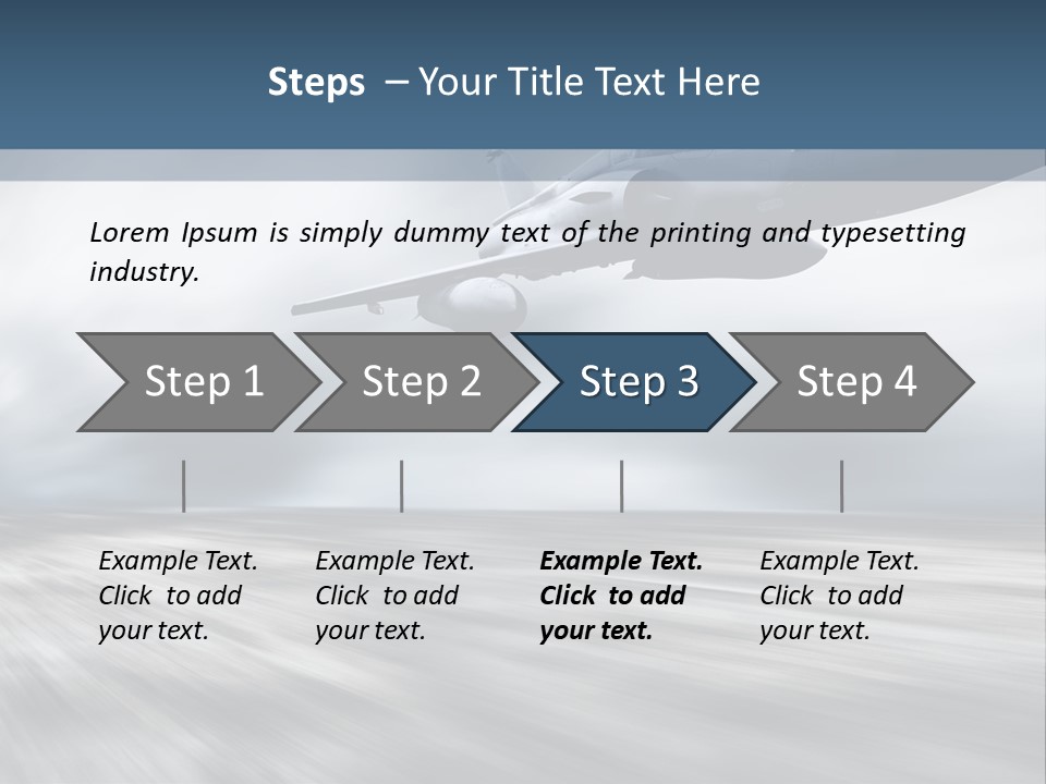 Fly Blue Aerodynamic PowerPoint Template
