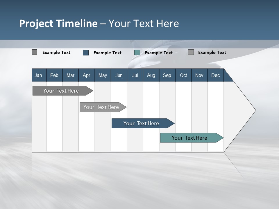 Fly Blue Aerodynamic PowerPoint Template