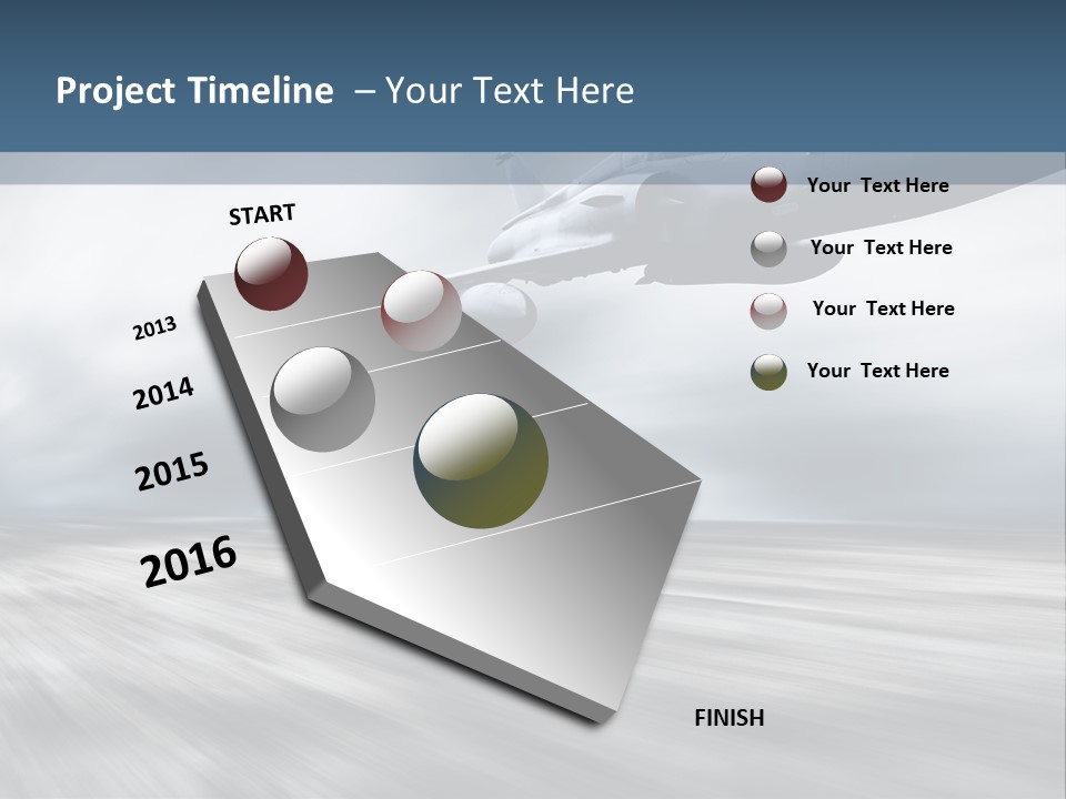 Fly Blue Aerodynamic PowerPoint Template
