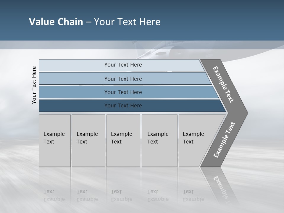 Fly Blue Aerodynamic PowerPoint Template