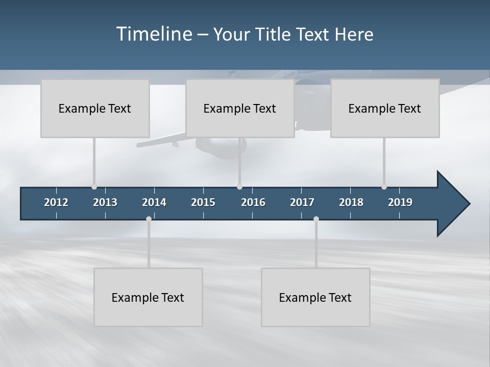 Fly Blue Aerodynamic PowerPoint Template