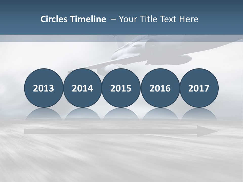 Fly Blue Aerodynamic PowerPoint Template