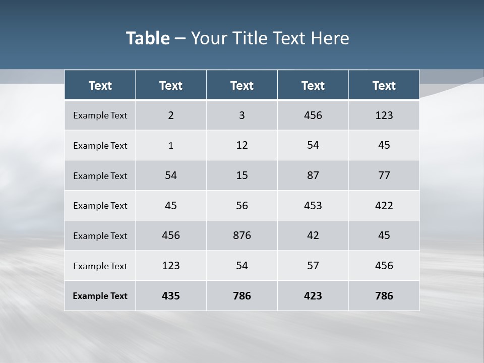 Fly Blue Aerodynamic PowerPoint Template