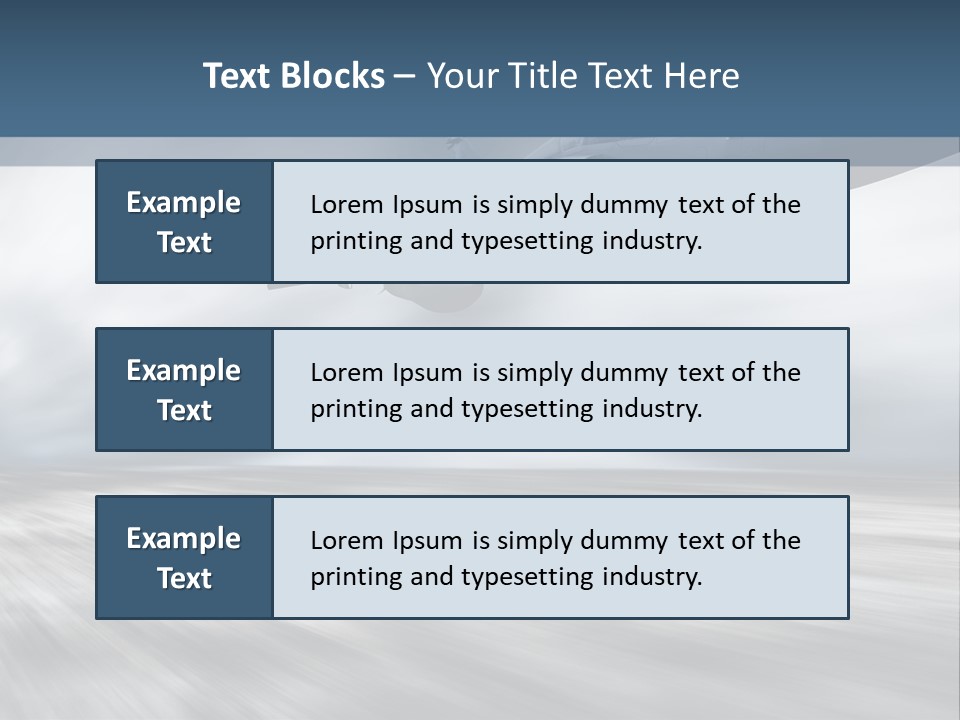 Fly Blue Aerodynamic PowerPoint Template