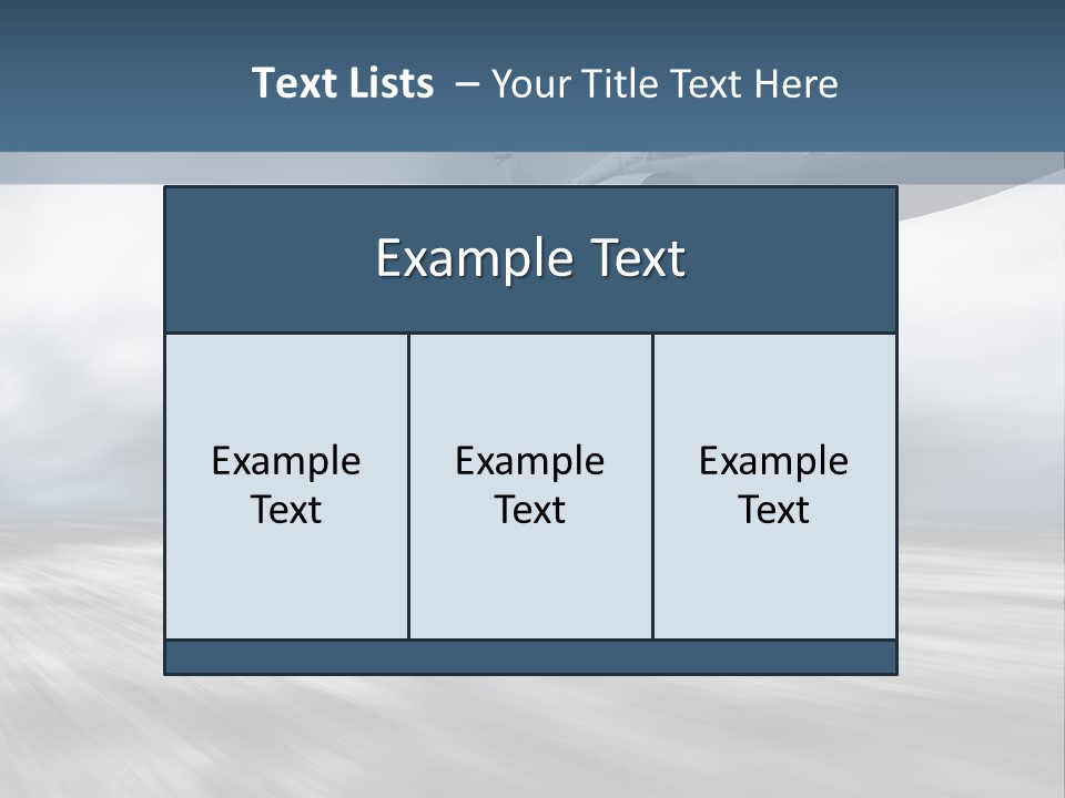 Fly Blue Aerodynamic PowerPoint Template