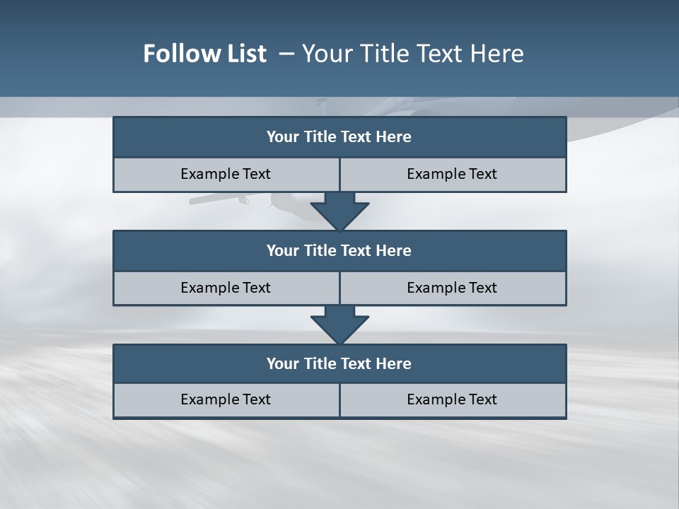 Fly Blue Aerodynamic PowerPoint Template