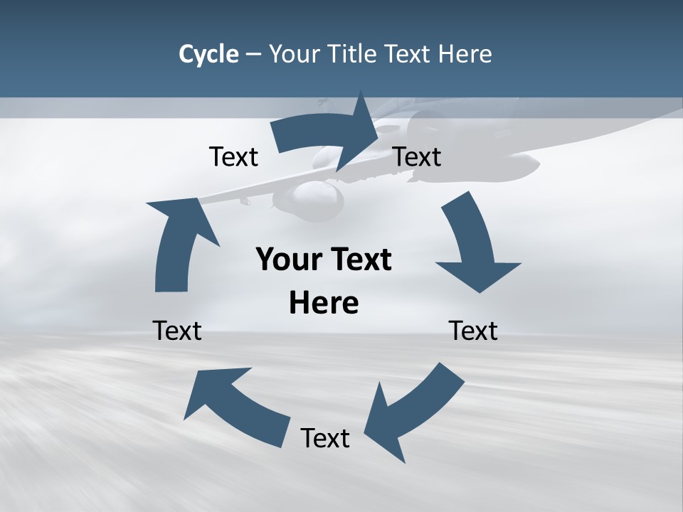 Fly Blue Aerodynamic PowerPoint Template