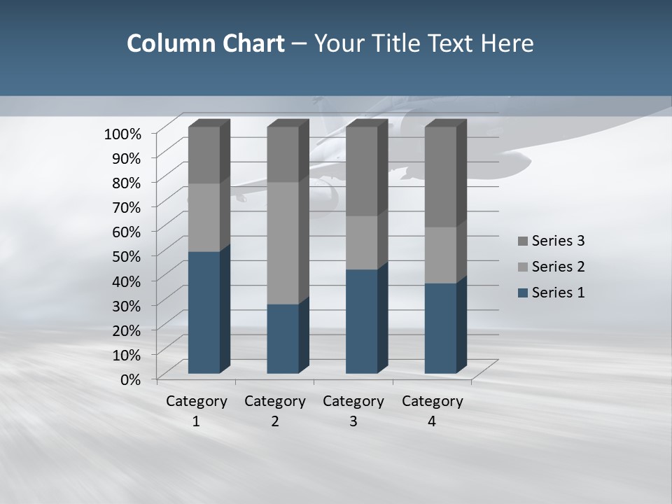Fly Blue Aerodynamic PowerPoint Template