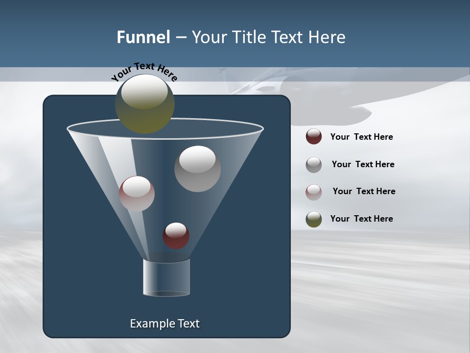 Fly Blue Aerodynamic PowerPoint Template