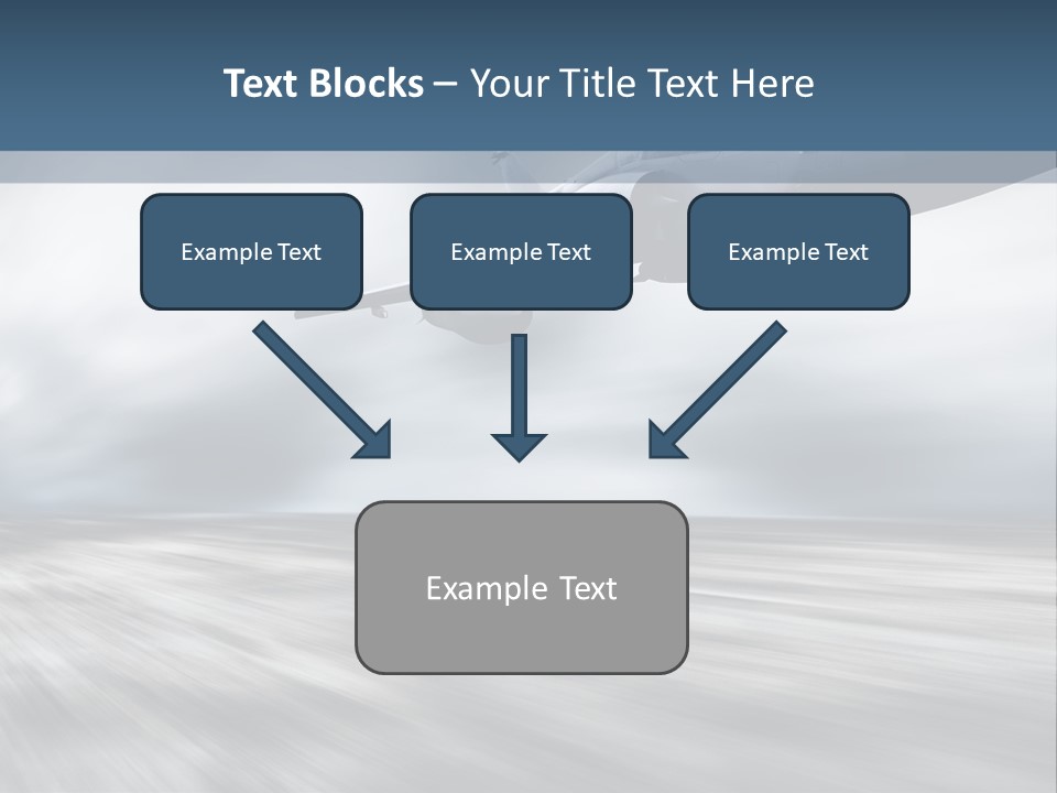 Fly Blue Aerodynamic PowerPoint Template