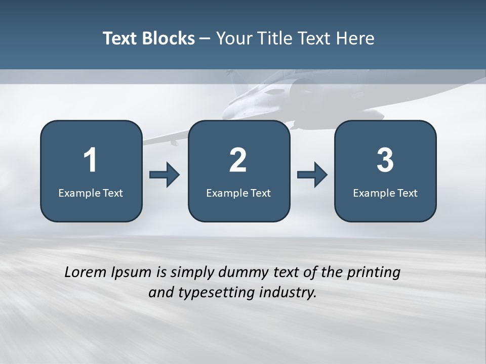 Fly Blue Aerodynamic PowerPoint Template