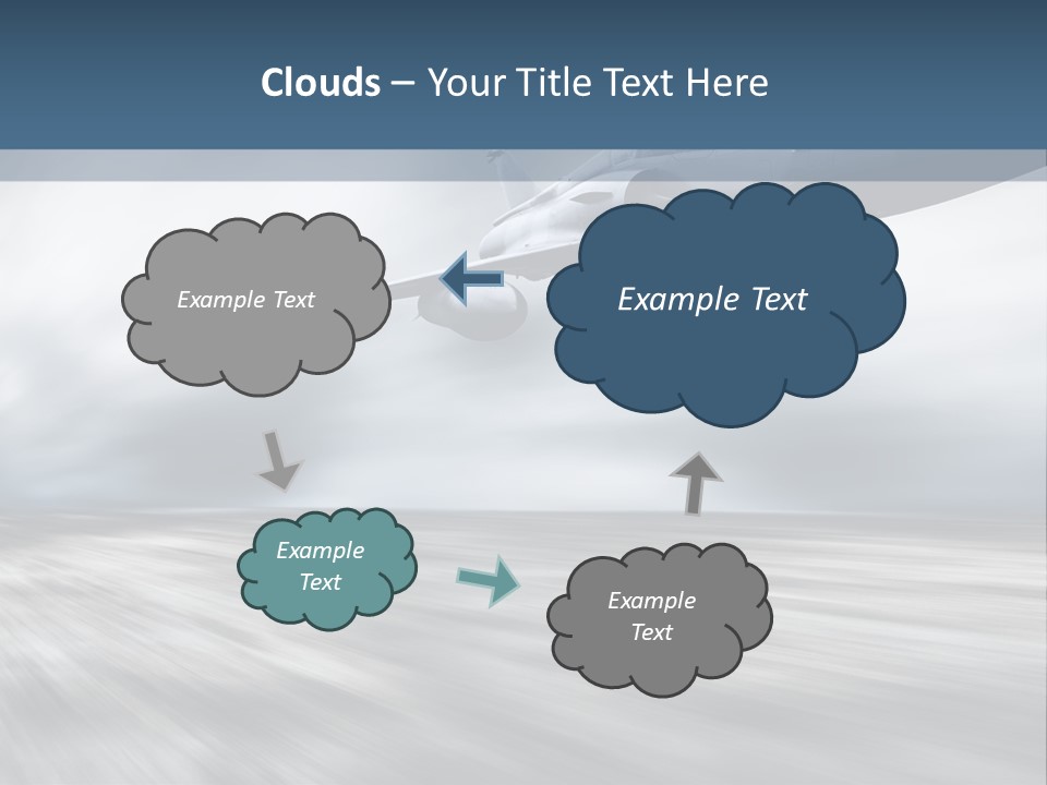 Fly Blue Aerodynamic PowerPoint Template