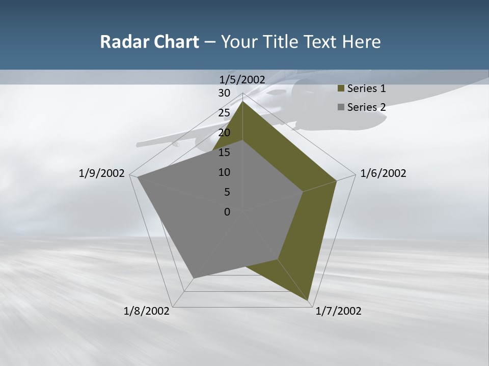 Fly Blue Aerodynamic PowerPoint Template