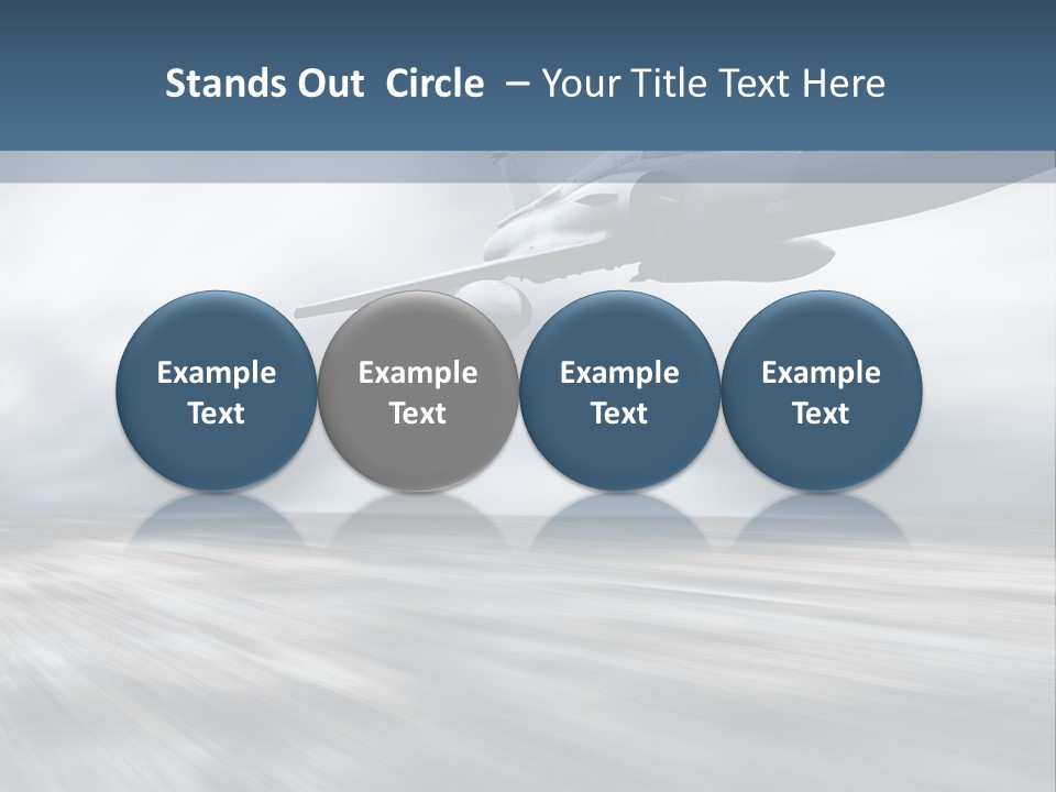 Fly Blue Aerodynamic PowerPoint Template