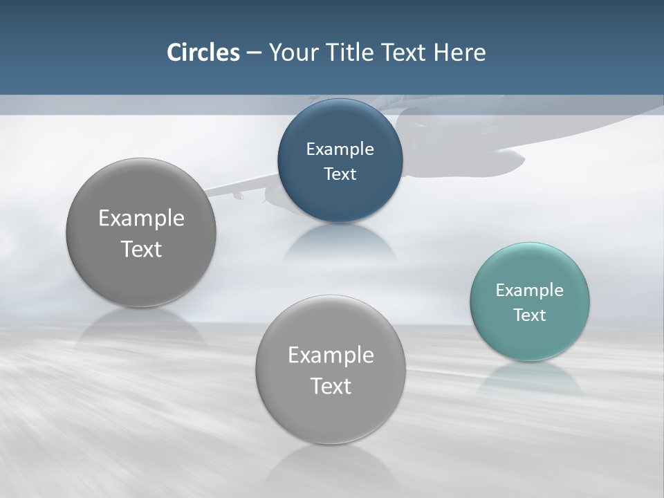 Fly Blue Aerodynamic PowerPoint Template