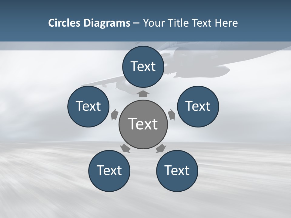 Fly Blue Aerodynamic PowerPoint Template