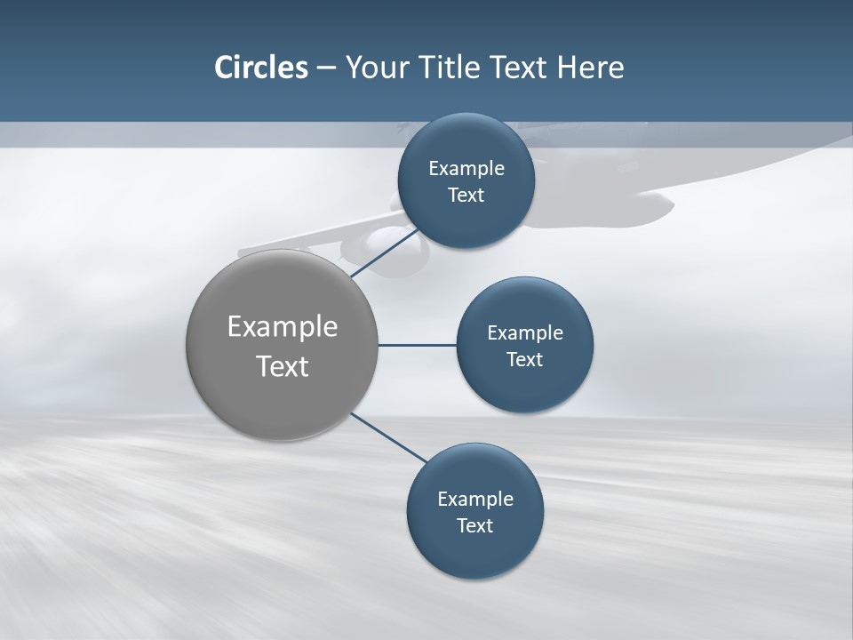 Fly Blue Aerodynamic PowerPoint Template