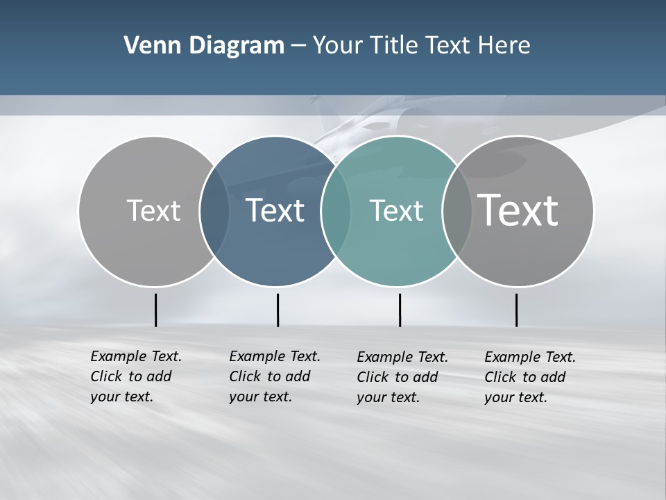 Fly Blue Aerodynamic PowerPoint Template