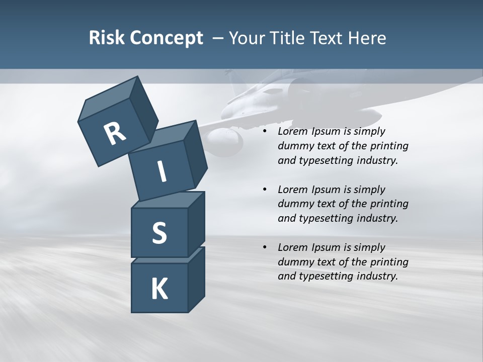 Fly Blue Aerodynamic PowerPoint Template