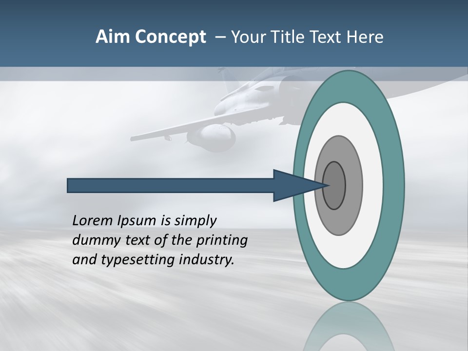 Fly Blue Aerodynamic PowerPoint Template