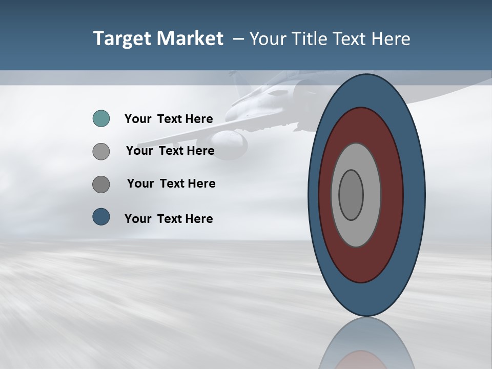 Fly Blue Aerodynamic PowerPoint Template