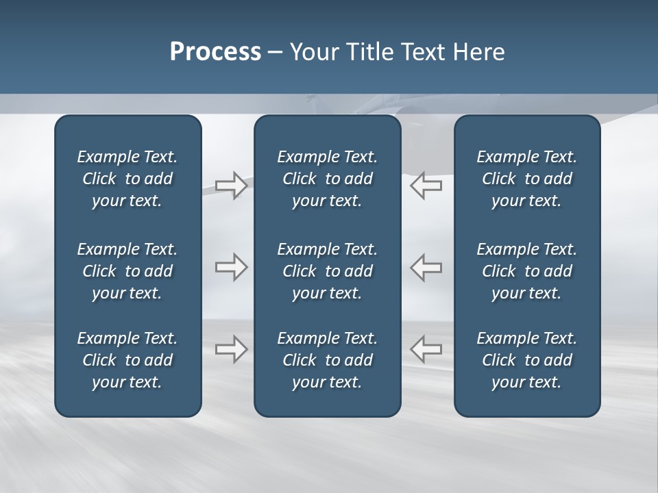 Fly Blue Aerodynamic PowerPoint Template