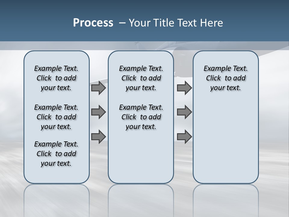 Fly Blue Aerodynamic PowerPoint Template