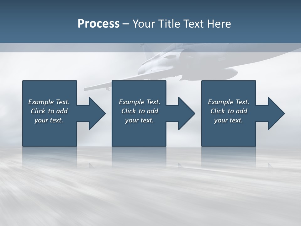 Fly Blue Aerodynamic PowerPoint Template