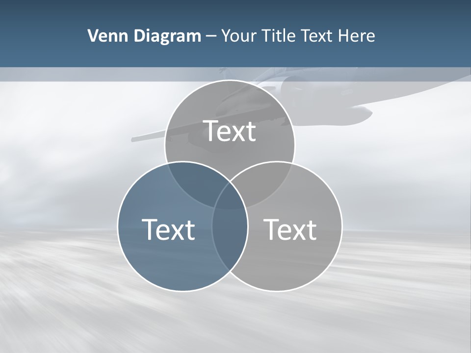 Fly Blue Aerodynamic PowerPoint Template