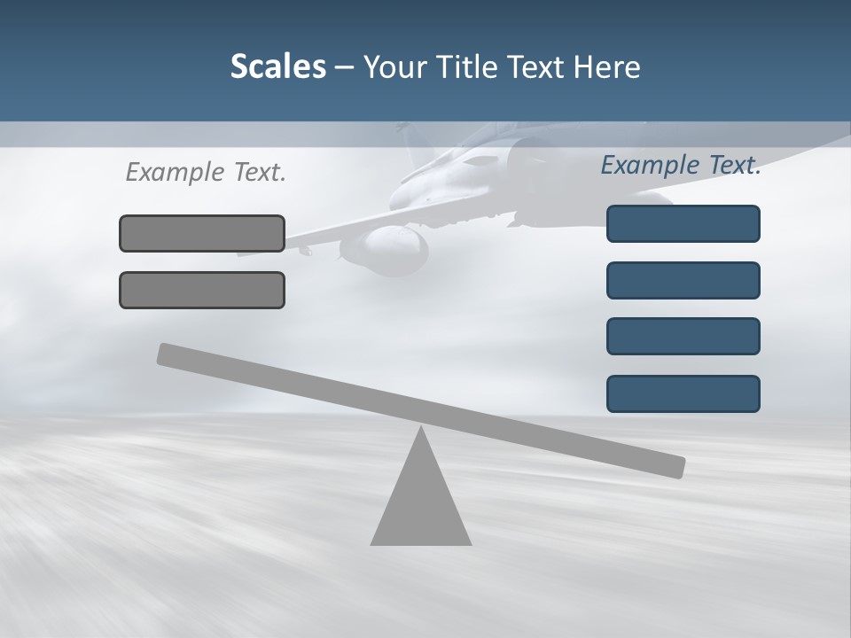 Fly Blue Aerodynamic PowerPoint Template