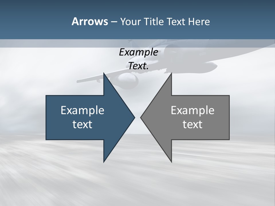 Fly Blue Aerodynamic PowerPoint Template